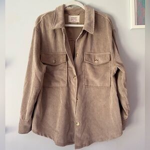 Ashley By 26 International Women's Beige Corduroy Jacket